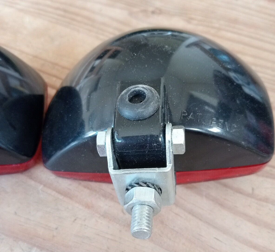 Pair SEDAN Rear Fog Lamps Classic Car Austin Morris Ford Triumph MG