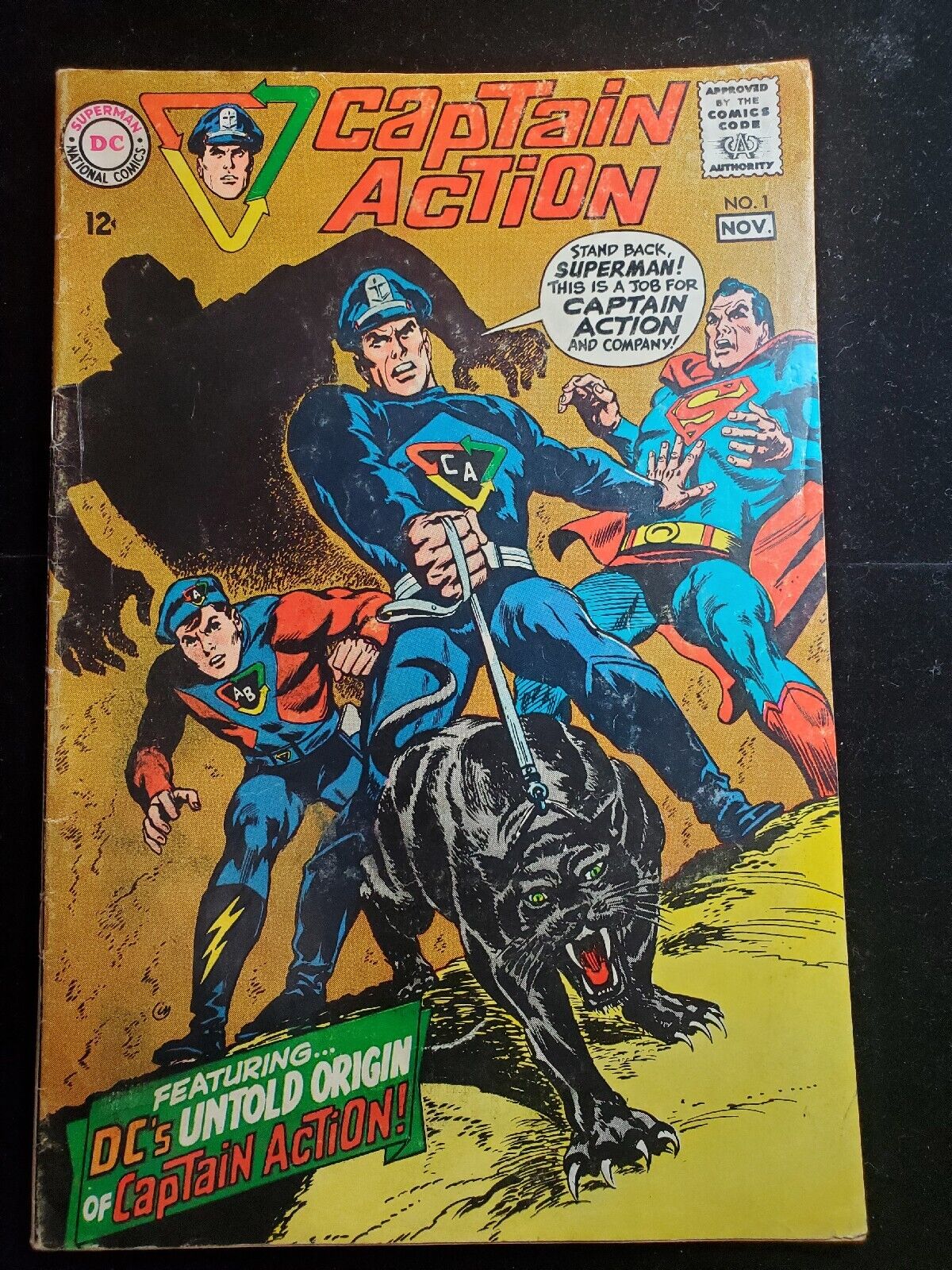 Captain Action 1, DC Comics 1966, Key First Issue, Silver Age Collectible 