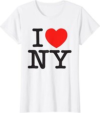 I Love NY Love New York Heart Love NY New York Ladies' Crewneck T-Shirt