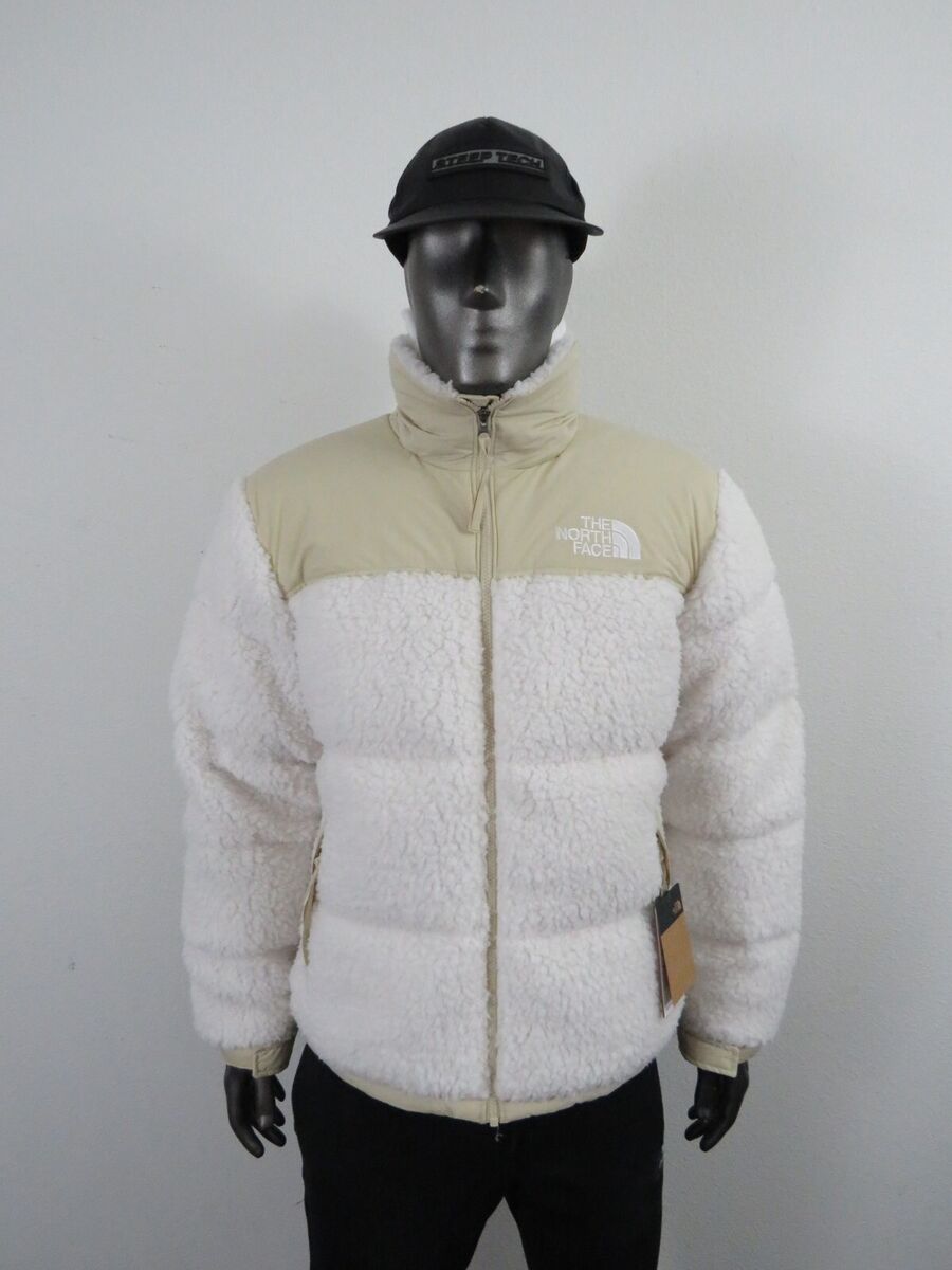 The North Face High Pile Nuptse Puffer Jacket in White for Men