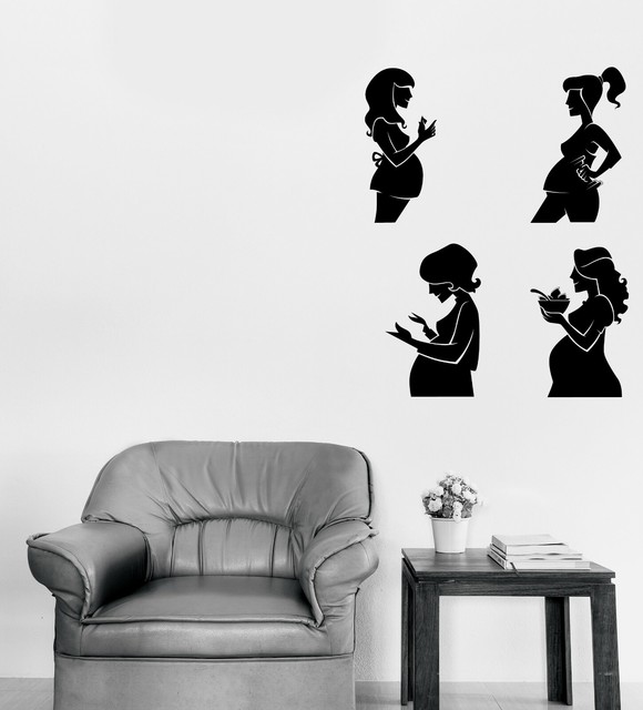 Wall Vinyl Decal Moms Life Pregnant Women Image Sticker (n1157) eBay