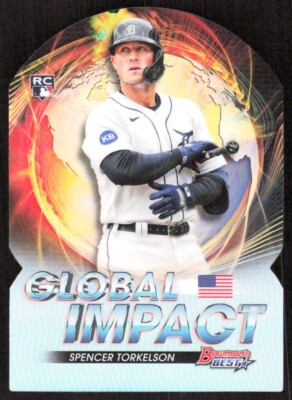 2022 3397E Bowman's Best Global Impact Die Cuts REFRACTOR Spencer Torkelson