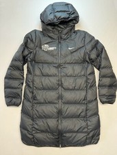 Liberty University Down Fill Reversible Long Puffy Hooded Parka Womens L Black