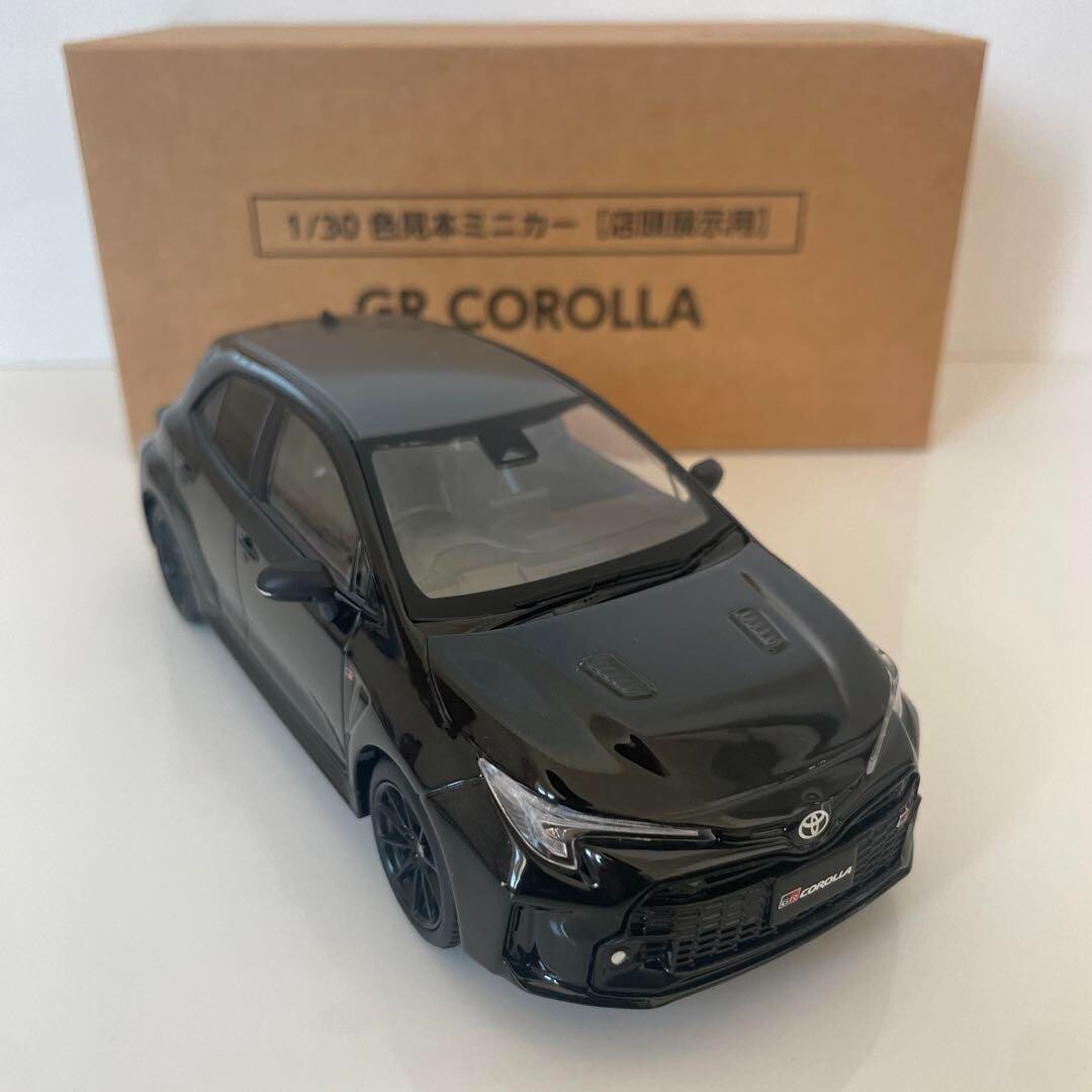 GR COROLLA ミニカー 1/30 ブラック Toyota GR Corolla Color sample Minicar 1:30 Precious Black