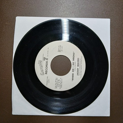 Soul JACKEY BEAVERS Where Did I Go Wrong / Gee Baby You're 45RPM 7" Vinyl Record - Picture 3 of 10