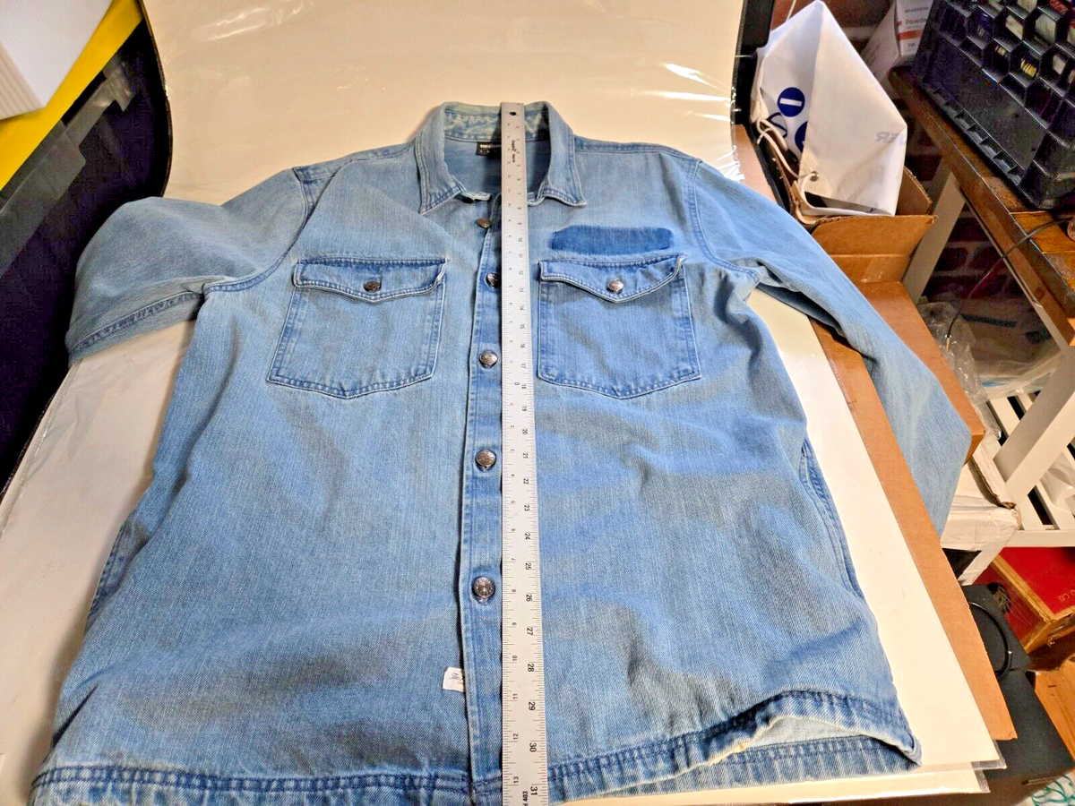 The Hundreds Men's XL Light Blue Denim Shirt Jacket Jean