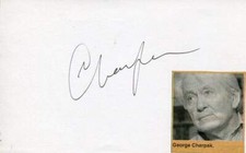 Georges Charpak autograph NOBEL PRIZE in Physics 1992, signed card