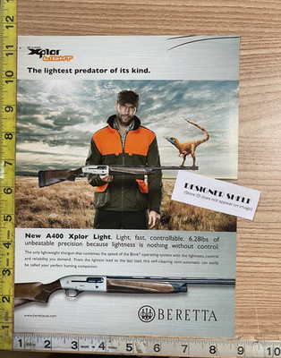 Beretta Xplor Light A400 Hunting Rifle Light Predator Paper Print Advertisement