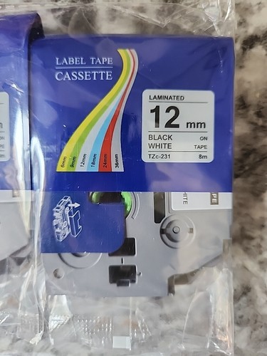 Replacement for Brother Label Maker Tape, P-Touch Label Tape, Tz 231 Tape... - Picture 3 of 3