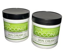 Personal Care Deep Moisturizing Coconut Soothes & Softens Skin Cream 6oz New 2pk