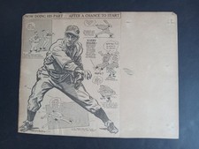 1939-40 Kirby Higbee Philadelphia Phillies Brooklyn Dodgers Newspaper Cartoon