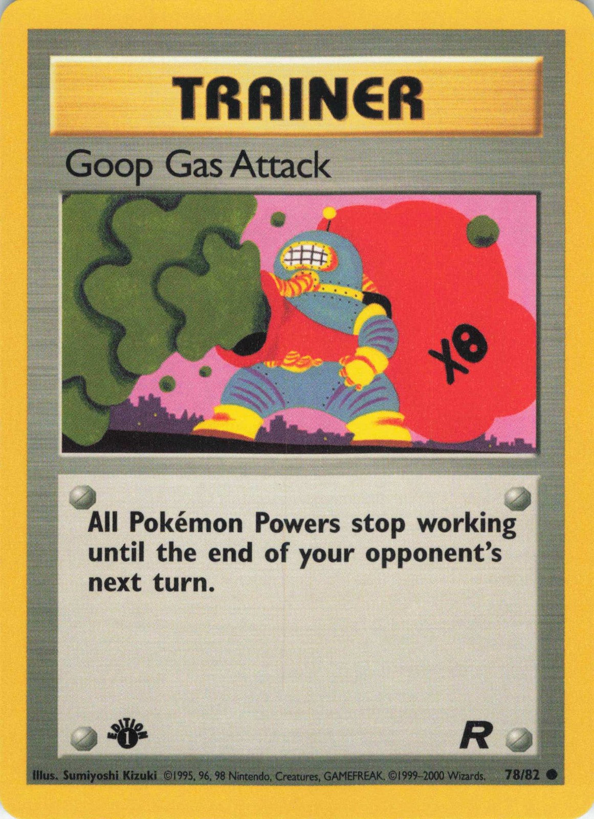 Goop Gas Attack Team Rocket #78/82 Unlimited NM
