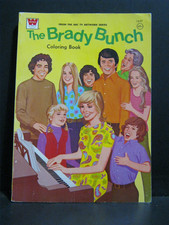 VINTAGE - THE BRADY BUNCH - COLOR / ACTIVITY BOOK - 1974 -UNUSED