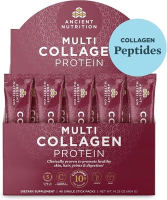 Ancient Nutrition Collagen Peptides Powder, Multi Collagen Protein, Women & Me