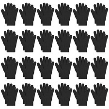 Cooraby 24 Pairs Kids Gloves Winter Magic Gloves Warm Knitted Stretchy Full