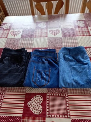3 Stück Leggings in Jeansoptik ca. Gr. 36-40, bitte die Maße beachten! Neu  (23)