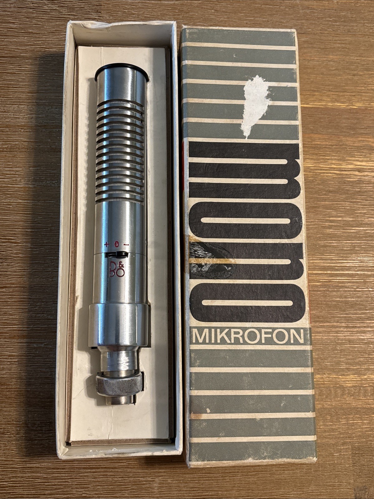 Rare Vintage Bang & Olufsen B&O BM6 Ribbon Mono Microphone German Original Box