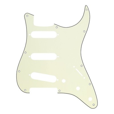 Fender 3 Ply 11 Hole Stratocaster Scratchplate/Pickguard (Mint Green)
