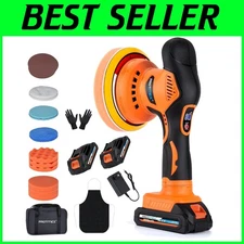 Portable Cordless Car Waxer with Extra Attachments
