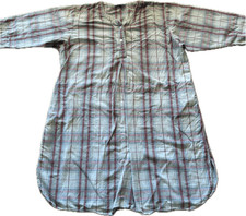 The Vermont Country Store Flannel Plaid Night Gown 100 Cotton Women s Size XL