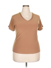 Joseph Ribkoff Women Brown Short Sleeve Top XXL