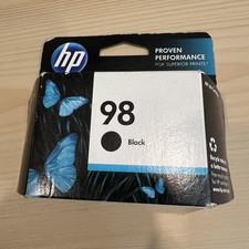 HP 98 Black Ink Cartridge C9364WN Genuine OEM Malaysia Dec 2013 Expired Box Wear
