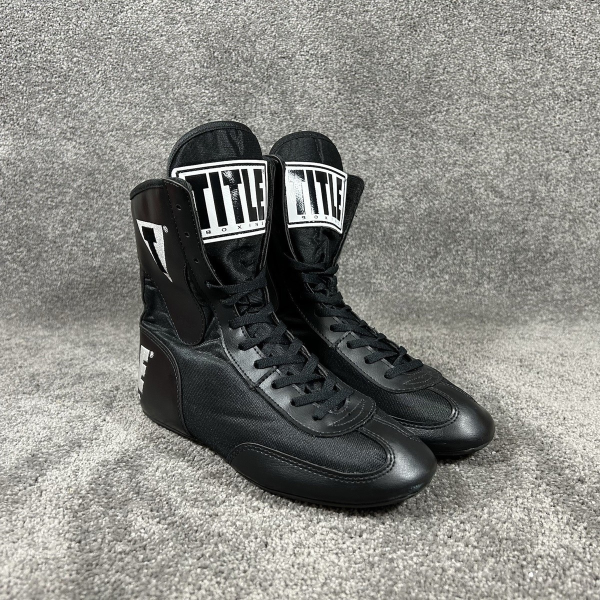 Title Boxing Speed-Flex Encore High-Top Men's Size 6 Black Boxing