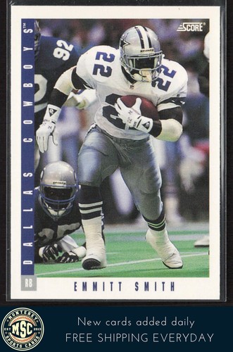 Emmitt Smith #14 1993 Panini Score card