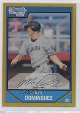 2007 Bowman Draft Chrome Picks Gold Refractor 27/50 Matt Dominguez #BDPP34 0o48