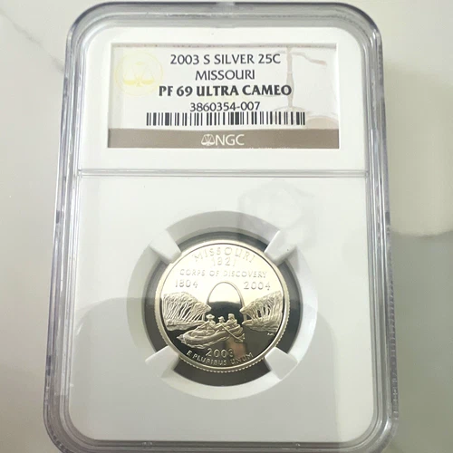 2003-S 50 State Quarters Missouri Proof — photo from the most recent tracked eBay sale