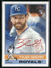 2025 Topps Heritage #ROA-TG Tyler Gentry Real One Autographs Red Ink #/76
