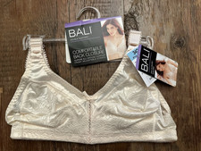 Bali Double Support Spa Closure Soft Cup Wireless Bra 34C Porcelain 3372 NWT