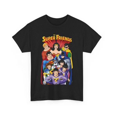 Super Friends T-Shirt - Kevin Maguire Art - Wonder Twins, Gleek - DC Comics