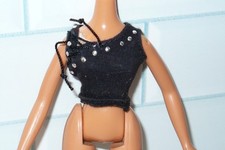 Mga Bratz Doll Black Studded Sleeveless Top Bratz Doll Shirt Replacement