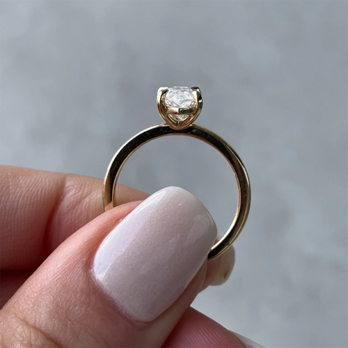 Diamond Gold Ring IGI GIA HRD Lab Grown Marquise Cut 1.50 Ct 14K Multi Tone Band - Picture 6 of 16