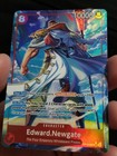 ONE PIECE OP16-003 Edward Newgate  SUPERRARE PARALLEL and SuperRare 2 card lot — photo 1