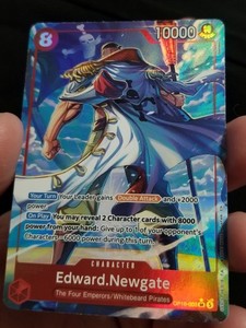 ONE PIECE OP16-003 Edward Newgate  SUPERRARE PARALLEL and SuperRare 2 card lot