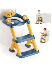 2-In-1 Toddler Potty Training Ladder Non-Slip Waterproof Cushion