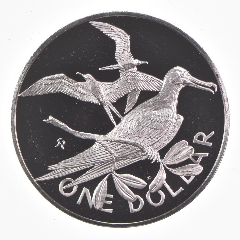 1978 British Virgin Islands 1 Dollar - World Silver Coin *155
