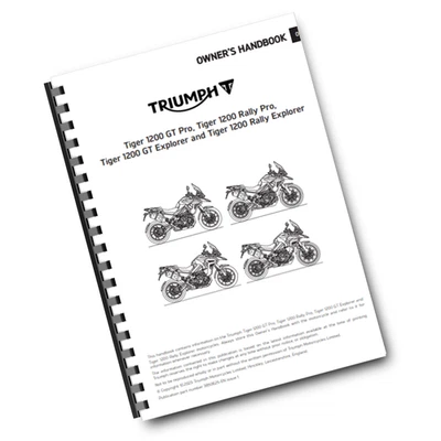 TRIUMPH OWNERS HANDBOOK USER MANUAL - 2024 - TIGER 1200 GT PRO - Image 1 of 2