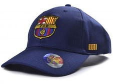 Image of Barcelona Baseball Cap Navy Blue Hat Official Gift