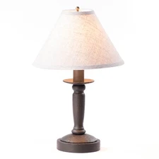 Butcher's Lamp in Americana Black with Shade