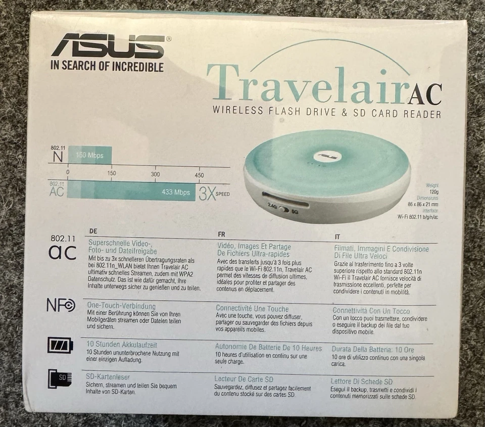 Asus Travelair AC 32 GB Festplatte, neu in OVP - Bild 3 von 4