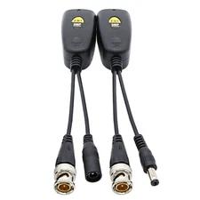 For Surveillance BNC To POE Adapter Balun Connector Twisted Pair Transmitter