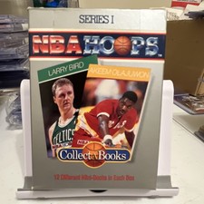1990 NBA Hoops Series I Collect-A-Books Sealed Box Larry Bird Olajuwon Pippen