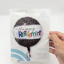 Anagram 17” Happy Retirement! Mylar Foil Helium Balloon Party Decoration Gifts