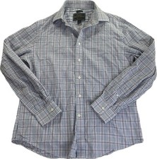 Jos A. Bank Men s Size Medium Reserve Tailored Fit Plaid Long Sleeve