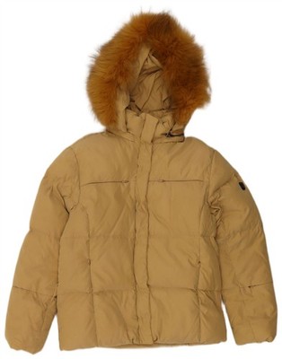 Chateu Beau Cadre wattierte Damenjacke mit Kapuze IT 44 Medium gelb Polyester FH24