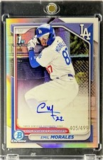 Emil Morales Bowman Chrome 2024 Refractor /499 Auto