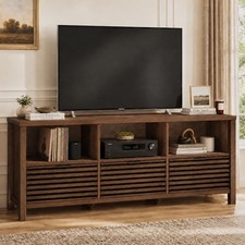 TV Stand Mid Century Modern Media Console for 60 55 in TVs Oak